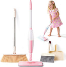 Kids Cleaning Toy Set,Pink Mini Spray Mop Montessori Toys Pretend Play Cleaning Tool for Toddlers with Spray Mop & Kids Broom Dustpan Set Cleaning Toys Gift for Toddlers Girls Boys Age 3+ by TinyTreasures Baby Boutique