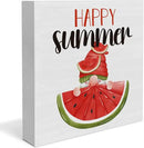 Watermelon Decor Farmhouse Summer Decorations Watermelon Gnome Wooden Sign Rustic Home Decor 5 x 5 Inches by CozyNest Decor