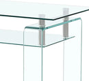 Glass Coffee Table for Living Room, Modern Rectangle All Tempered Glass Table 8mm Clear Transparent Top Home Furniture for Small Space Bearing 220LB by CozyNest Decor