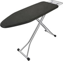Ironing Board, Heat Resistant Cover Iron Board with Steam Rest, Non-Slip Foldable Ironing Stand. Heavy Sturdy Metal Frame Legs Iron Stand(13 * 34 * 53 Inches) (Silver Black) by CozyNest Decor
