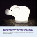 Lumipets Remote Control Silicone Night Light for Kids - Elephant Design with 9 Soft Colors & Sleep Timer - Rechargeable, Battery-Operated Lamp for Bedroom | Baby Nursery, Toddler, Girls, Boys by TinyTreasures Baby Boutique