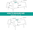 Surmente White Rectangle Tablecloth 60 x 120-inch Rectangular Polyester Table Cloth for Weddings, Banquets, or Restaurants by CozyNest Decor