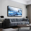 ZUITINGHUA Black Framed Canvas Wall Art For Living Room Large Wall Decor For Office Bedroom Decoration Ocean Landscape Pictures Black And White Paintings Artwork Mural Aesthetic Home Decor 30x60 In by CozyNest Decor