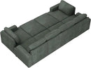 Nolany Sectional Couch with Storage Ottoman, Corduroy Sleeper Sectional Sofa with Chaise, Modular Sectional Couches for Living Room, Green by CozyNest Decor