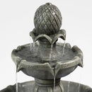Outdoor Water Fountain –42.2 in. Tall Large Floor-Standing Outside Fountains with 3 Tier Elegant Waterfall Feature for Garden, Yard, Patio, Home Decor (Grey) by GreenHaven Gardens