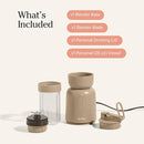Our Place Splendor Blender - 1000W High-Power | Ultra-Sharp Blades | 2 Blending Modes | Includes 25 oz Personal Cup and Drinking Lid Set | Smoothies, Shakes & More | Steam by TinyTreasures Baby Boutique