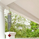 Woodstock Chimes Neptune Wind Chime for Outside 54" Large Silver, Deep Tone Sound for Outdoor Garden, Patio, Porch Decor, Encore Collection DCS54 by CozyNest Decor