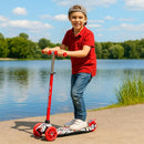 Maxi Scooter for Kids Ages 6-12 Lean-to-Steer 3 Wheel Scooter for Kids Ages 6-12 PU Light-Up Wheels Kids Scooter Adjustable Height Light Weight Aluminum Scooters T-Bar Colorful Design Printed by TinyTreasures Baby Boutique