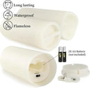 Set of 24 Flameless Led Battery Opeated (D2.2'' x H4''5''6'') Waterproof Outdoor Indoor Candles with 10-Key Remotes and Cycling 24 Hours Timer by CozyNest Decor