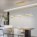 Modern Ceiling Pendant Light, with Remote Control Dimmable 3 Color Mode & Brightness Ceiling Lamp, Anti-Flicker Dining Light Fixture for Kitchen, Dining Room (Gold, 39IN) by CozyNest Decor