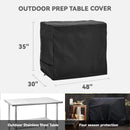 Outdoor Prep Table Cover - Heavy Duty Waterproof Cover for Outdoor Stainless Steel Table,Black by GreenHaven Gardens