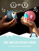 Kids Bluetooth Speaker Boys and Girls with Microphone, Mini Bluetooth Speaker Portable Wireless, 60 Day Battery, for Home, Outdoor and Travel, Works with iPhone and Android – Pepper Penguin by TinyTreasures Baby Boutique