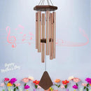 Memorial Wind Chimes for Outside, Wind Chime Outdoor Deep Tone, Sympathy Wind-Chime Personalized with 6 Tuned Tubes, Elegant Chime for Garden Patio Balcony and Home Gold by CozyNest Decor