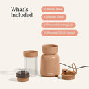 Our Place Splendor Blender - 1000W High-Power | Ultra-Sharp Blades | 2 Blending Modes | Includes 25 oz Personal Cup and Drinking Lid Set | Smoothies, Shakes & More | Spice by TinyTreasures Baby Boutique