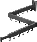 Clothes Drying Rack,Laundry Drying Rack Wall Mount, Space Saver Clothes Rack,Retractable,Collapsible(Tri-Fold), for Balcony,Laundry,Bathroom, Dark Grey Color,3z-g02 by CozyNest Decor