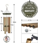 ASTARIN Personalized 20th 50th Anniversary Wind Chime, Happy Anniversary Wedding Valentine's Day Gift for Wife Husband Men Women Sister, Golden Anniversary Keepsake Decorations for Parents Couples by CozyNest Decor