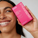 Zimba Strawberry Flavored Teeth Whitening Strips | Vegan, Enamel Safe Hydrogen Peroxide Teeth Whitener for Coffee, Wine, Tobacco, and Other Stains | 14 Day Treatment | Strawberry by CozyNest Decor