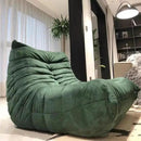 Modern Living Room Chair, Big Bean Bag Adult Floor Sofa, Togo Recliner Memory Foam Lazy Couch Suitable Balcony for Fireside Chair (Yellow) by CozyNest Decor