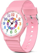 Kids Analog Watch Boys Girls, 30M Waterproof, Sports Watch for Boys, Easy to Read Children's Thin Dial Wrist Watches with Soft Band, for Ages 5-15 Kids Great Birthday Gifts Christmas Day by TinyTreasures Baby Boutique