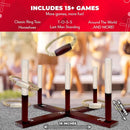 SWOOC Games - Rustic Ring Toss Game (All Weather) - Easy Setup & Extra Games Included - Ring Toss Game for Adults - Outdoor Acitivities for Adults - Yard Toys for Kids - Backyard Fun - Outdoor Party by TinyTreasures Baby Boutique