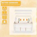 Bedside Caddy Organizer with Fixed Straps and Water Bottle Holder for Home, College Dorm, Hospital, Crib and Bunk Bed (2pcs White) by CozyNest Decor
