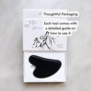 Mount Lai Obsidian Gua Sha Facial Tool – The Stone of Transformation – 100% Genuine Black Obsidian Stone Face Sculpting Tool for Lymphatic Drainage, Puffiness Reduction & Jaw Tension Relief by CozyNest Decor