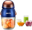 Baby Food Maker Mini Cute and Small Food Processor Puree Blender Grinder Chopper 300ml Cup Glass Bowl with 8 Blade Electric (Spaceman-Blue) by TinyTreasures Baby Boutique