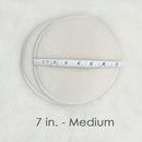 Soothingly Soft Merino Wool Nursing Pads, Style Softline, Extra Thickness, 7 in. Diameter by TinyTreasures Baby Boutique