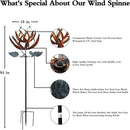 Wind Spinners for Yard and Garden, Wind Spinners Outdoor Large Metal, 84 inch Kinetic Wind Spinner & Wind Sculptures, Windmill Decor(Lotus) by GreenHaven Gardens
