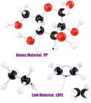 Swpeet 125 Pcs Molecular Model Kit for Inorganic & Organic Molecular Model Teacher and 16 Years and Over Student Kit - 54 Atoms & 70 Links & 1 Short Link Remover Tool - Science Toys by TinyTreasures Baby Boutique