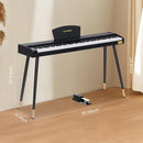 AODSK 88 Keys Digital Piano,Full-size semi weighted key,128 Tones & Rhythms, MIDI/USB Connectivity, Headphone Jack by TinyTreasures Baby Boutique
