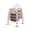 Foundations Secure Sitter Feeding Chairs Multipack, No-Tip Feet, 3-Point Adjustable Harness, Removable Tray, Easy to Clean, Stackable Feeding Chairs, 3 Pack (5 inch) by TinyTreasures Baby Boutique