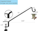 Heavy Duty Deck Bird Feeder Hanger Hook for Railing 13 Inch 2 Pack for Bird Feeders,Planters,Plants Flower Suet Baskets,Lanterns,Wind Chimes Holiday Decoration (2 Pack) by GreenHaven Gardens