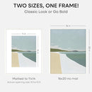 Homeforia 16x20 White Picture Frame, High End Oak 16x20 White Wood Frame with Mat 11x14 Photo, 16 x 20 Wooden Poster Frames Matted to 11 by 14, 20x16 Hanging Frames, Tempered Glass, Wall Kit, Set of 1 by CozyNest Decor