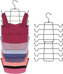 ZEDODIER Tank Top Hanger, Space Saving Bra Hangers, Non-Slip Hanging Sport Bras Holder, Closet Organizers and Storage for Camisoles Tank Tops Bras Ties Swimsuits Strappy Dress, Black by CozyNest Decor