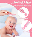 Baby Healthcare and Grooming Kit, Safety Newborn Nursery Baby Care Kit, with Hair Brush Comb, Nail Clipper, Thermometer, Pacifier Clip, Baby Registry Search, Baby Girl Boy Newborn Essentials by TinyTreasures Baby Boutique
