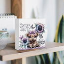 Cute Highland Cow Baby Decor, Highland Cow Sunflower Decor, Highland Cow Gifts for women, Highland Cow Nursery Decor, Wooden Box Decor Sign for Home Farmhouse Office Living Room Table Shelf by CozyNest Decor