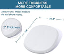 Baby Bassinet Mattress, 24" x 20.8" x 2" Dual Sided Gel Memory Foam Mattress with Breathable Removable Soft Cover Fit for Graco Pack n Play Dome LX Bassinet by TinyTreasures Baby Boutique