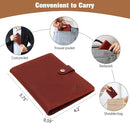 Jack&Chris Genuine Leather Passport Holder For Travel, RFID Blocking Handmade Passport Holder with Card Case Organized & Safe, Quality Travel Essentials for Women and Men for Gifting, Red by TinyTreasures Baby Boutique