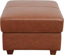 Ottoman Rectangular Storage Ottoman Bench, Genuine Cow Leather Footrest, Coffee Table, Stool Footstool with Hinged Lid for Living Room, Bedroom, Entryway, Brown, 36.5"x28"x18.5" by CozyNest Decor