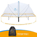 Orzbow Universal Mosquito Net for Stroller, Baby Bug Net with Two-Way Zippers & Storage Bag, Breathable & Foldable Mosquito Nets for Strollers, Car Seat, Bassinet, Cradle, Portable Mini Crib, Grey by TinyTreasures Baby Boutique