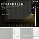 Easy-Going Blackout Curtains for Bedroom, Solid Thermal Insulated Grommet and Noise Reduction Window Drapes, Room Darkening Curtains for Living Room, 2 Panels (34x84 in, Greyish White) by CozyNest Decor