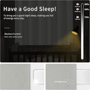 Easy-Going Blackout Curtains for Bedroom, Solid Thermal Insulated Grommet and Noise Reduction Window Drapes, Room Darkening Curtains for Living Room, 2 Panels (42x84 in, Greyish White) by CozyNest Decor