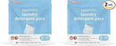 Amazon Basics Laundry Detergent Pods, 120 Pacs for 120 Medium Loads, Free & Clear, (Previously Solimo) (Pack of 2) by CozyNest Decor