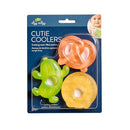 Itzy Ritzy Water-Filled Teethers - Cold Cutie Coolers Textured On Both Sides to Massage Sore Gums & Emerging Teeth - Can Be Chilled in Refrigerator, Set of 3 Silly Foods Teethers by TinyTreasures Baby Boutique