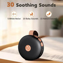 Sound Machine Mini Portable Baby White Noise Machine with 30 Soothing Sounds for Kids Adults Auto-Off Timer 32 Volume Levels Rechargeable Brown Noise Sleep Machine for Home Office Privacy and Travel by TinyTreasures Baby Boutique
