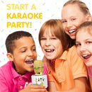 Move2Play, Kids Karaoke Microphone | Includes Bluetooth & Pre-Loaded Songs | Birthday Girls Present for All Ages, 2, 3, 4, 5+ Year Old Girls, Boys & Toddlers (Graffiti) by TinyTreasures Baby Boutique