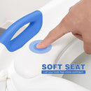 Potty Training Seat with Step Stool Ladder, SKYROKU Potty Training Toilet for Kids Boys Girls Toddlers - Comfortable Safe Potty Seat with Anti-Slip Pads Ladder Navy Blue by TinyTreasures Baby Boutique
