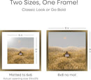Homeforia 8x8 Picture Frames Bronze, High End Metal 8 x 8 Square Photo Frame with Mat 6 by 6, 8x8 Brass Frame Matted to 6x6 inch Print, 8by8 Wall or Tabletop Frames, Tempered Glass, Wall Kit, Set of 1 by CozyNest Decor