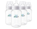 Philips Avent Anti-Colic Baby Bottles, 11oz, with Flow 3 Nipples, 3m+, 4pk, Clear, SCY106/04 by TinyTreasures Baby Boutique